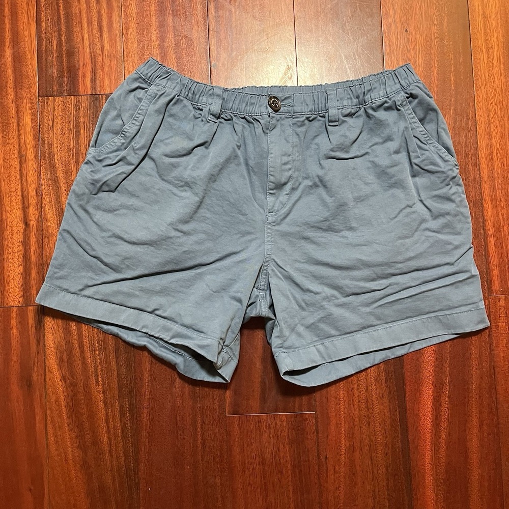 Chubbies Shorts Men Large 31x5" Green Elastic Waist Drawstring Preppy Casual